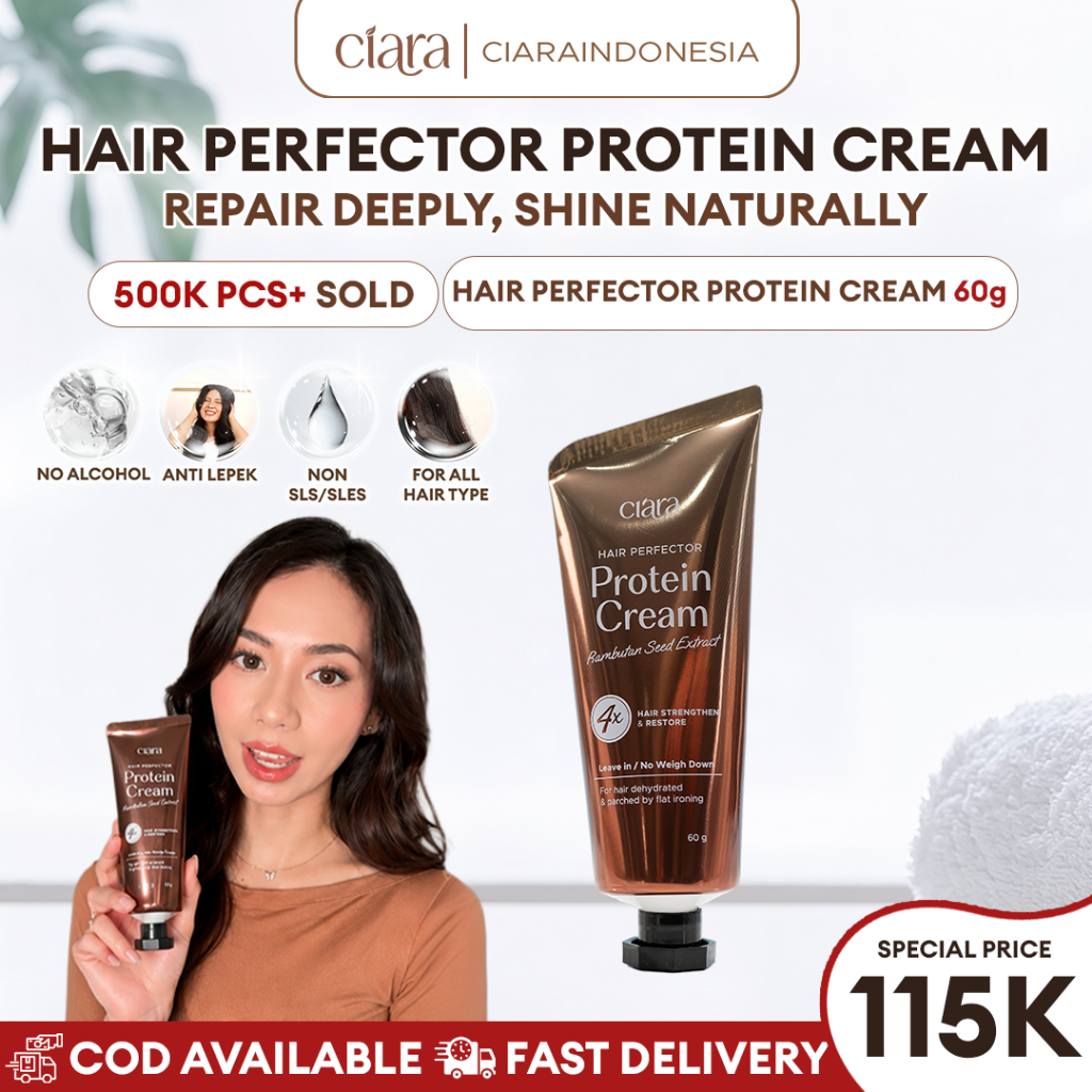 Ciara Hair Perfector Protein Cream Hair Care Perawatan Rambut Kering Perawatan Rambut Lepek Conditio