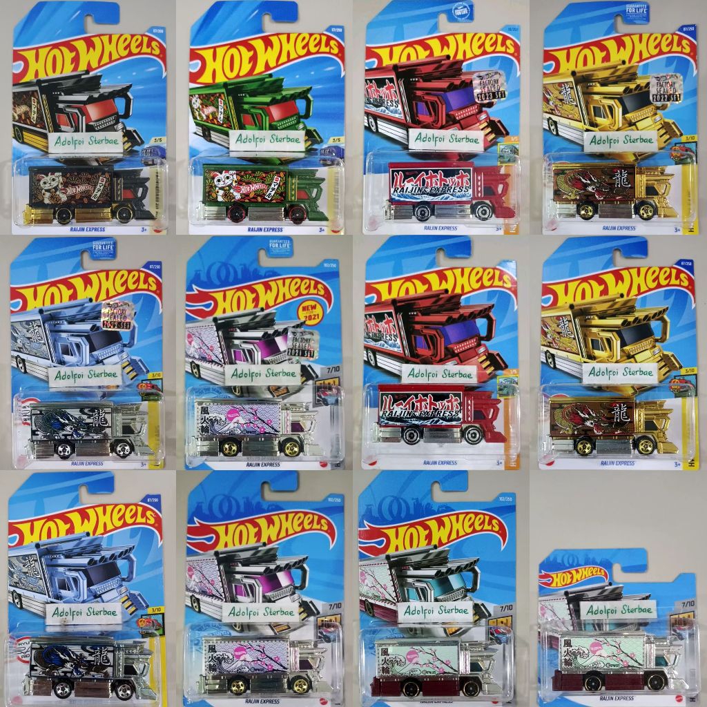 hotwheels hot wheels raijin express factory sealed hw metro akta truck chrome silver hw art cars abj