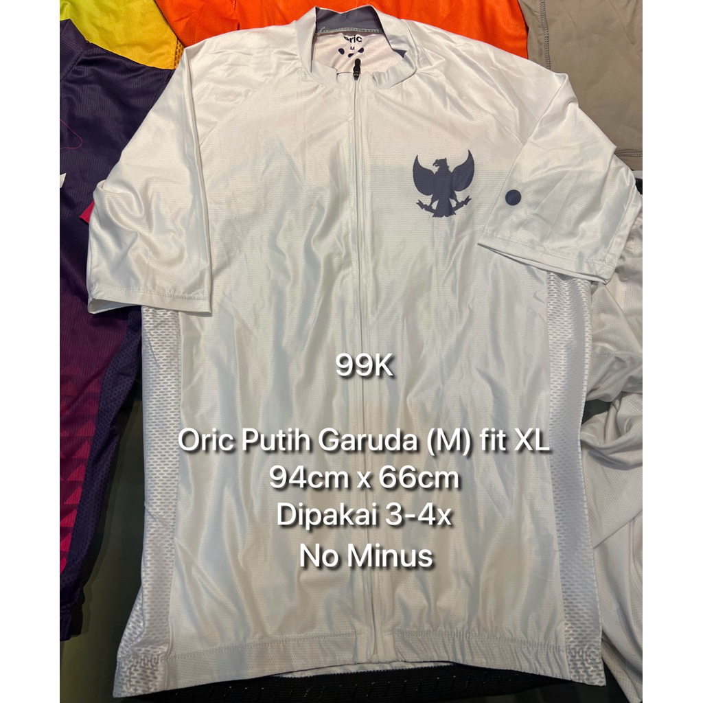 Oric Putih Garuda size M Jersey Sepeda