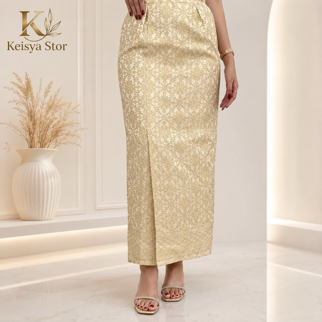 Rok Songket Span Dan Rok Lilit Songket Bawahan Tradisional Kebaya
