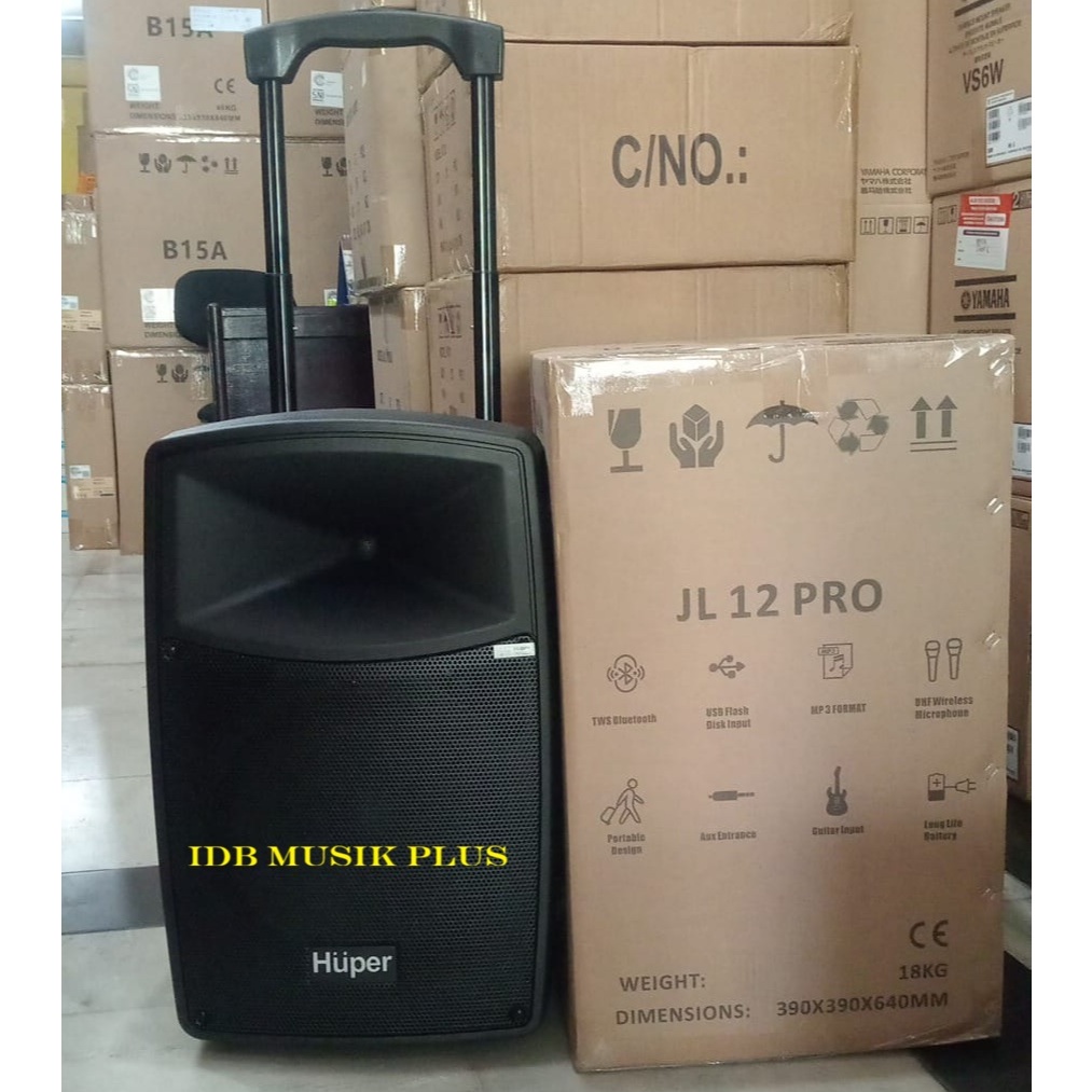 Speaker Portable 12" Huper JL12 JL 12 PRO Original