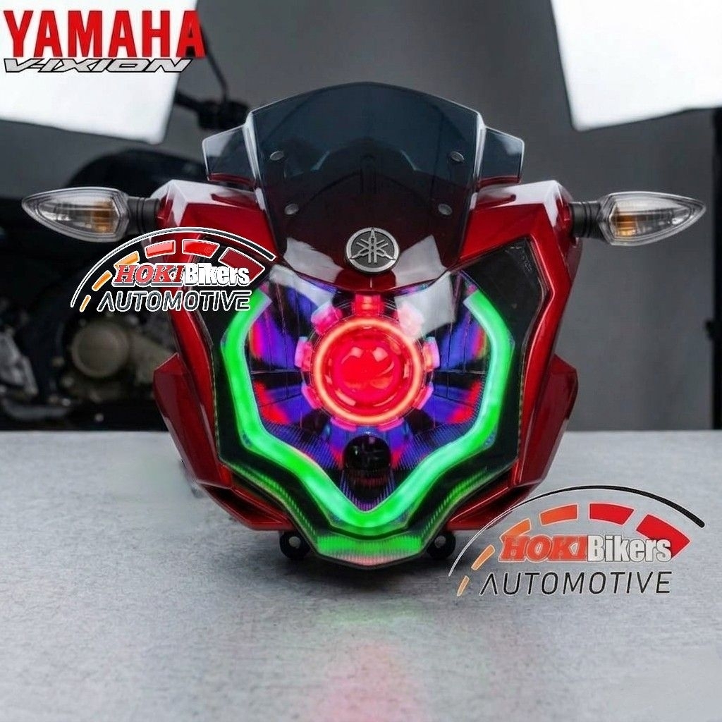 [PROMO] Lampu Depan Proji Vixion Advance NVA Reflektor Vixion New Custom Projie LED Lampu Proji Vixi