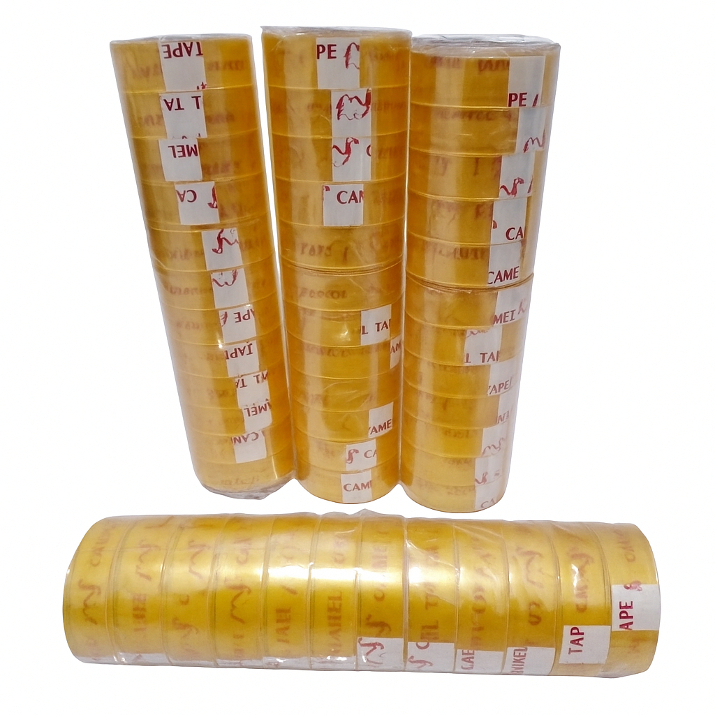 Isolasi Bening Kecil Camel Tape Isi 12 PCS - Plester Kecil Tebal