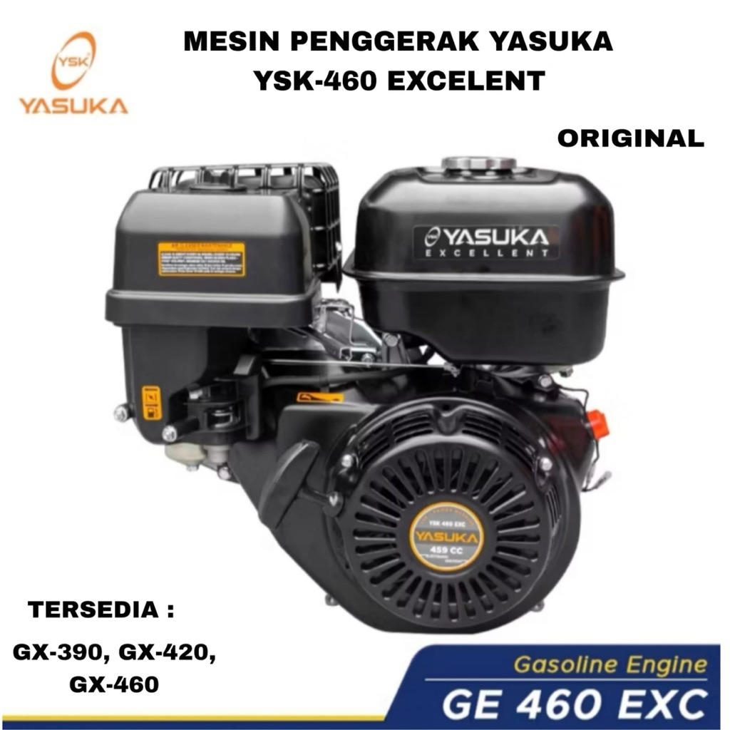 MESIN PENGGERAK BENSIN YASUKA GX-460 EXCELENT GASOLINE ENGINE