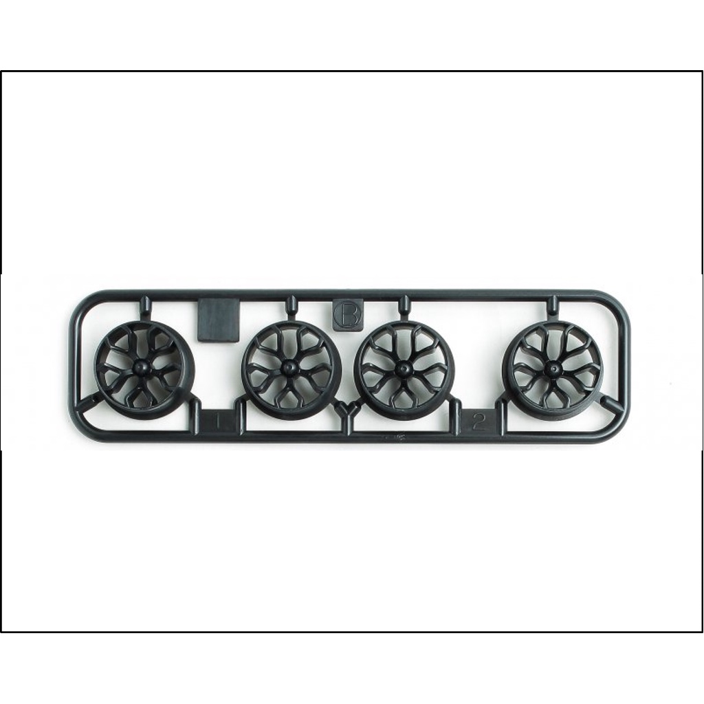 Tamiya Velg / Wheels Set Medium Y-Spoke / Y Spoke Carbon PA-CF Ori