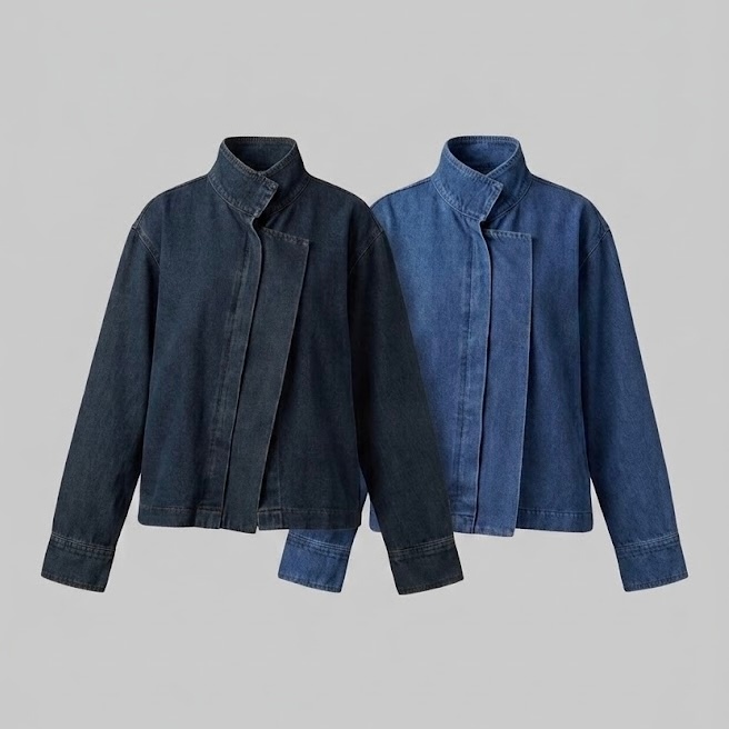 CASSIA DENIM OUTER - OUTER DENIM CASUAL