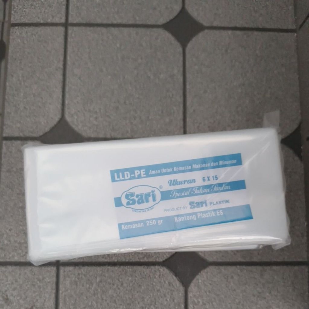 Kantong Plastik Es PE Sari 6 x 15