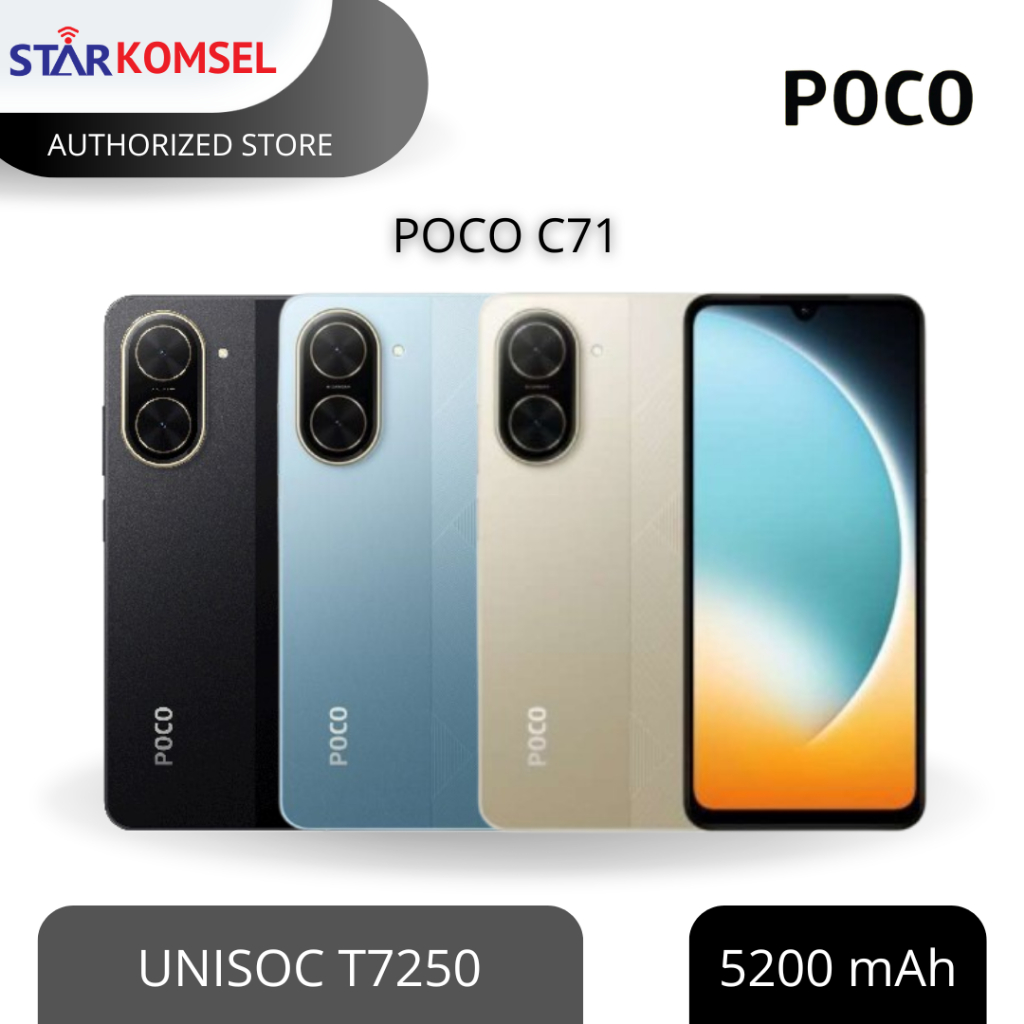 HP POCO C71 4/128 GARANSI XIAOMI INDONESIA