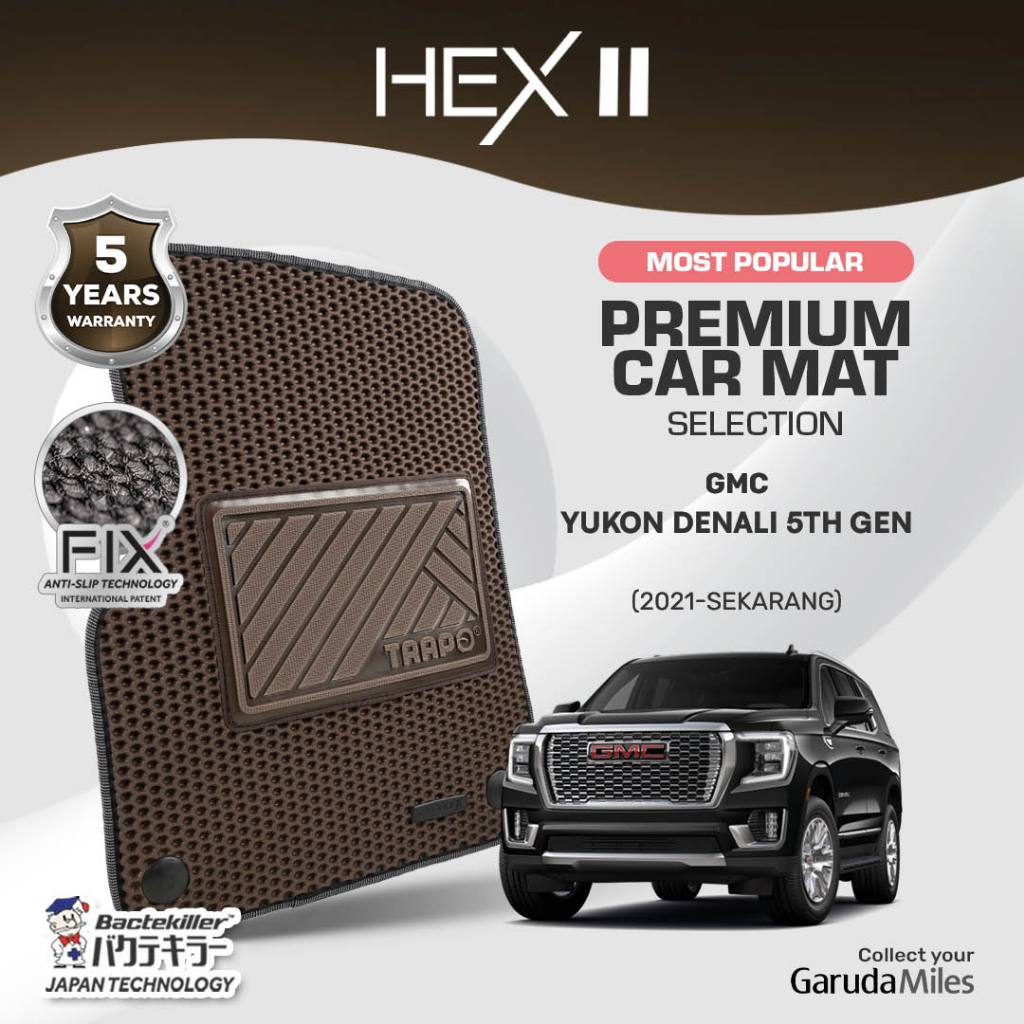 Karpet Mobil Trapo Hex II GMC Yukon Denali 5th Gen (2021-Sekarang)