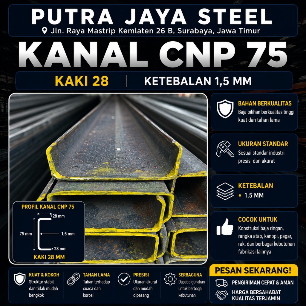 BESI KANAL CNP 75 (75 x 35 x 1,6)