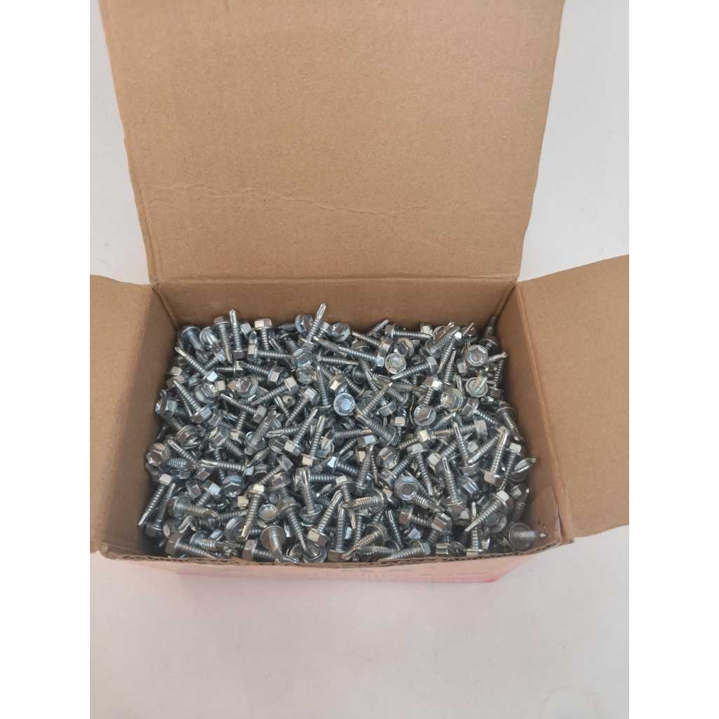 [ 1000/500pcs ] Roofing Baja Ringan 10x16 mm | Self Drilling Screw SDS | Sekrup Atap Spandek, Bondek