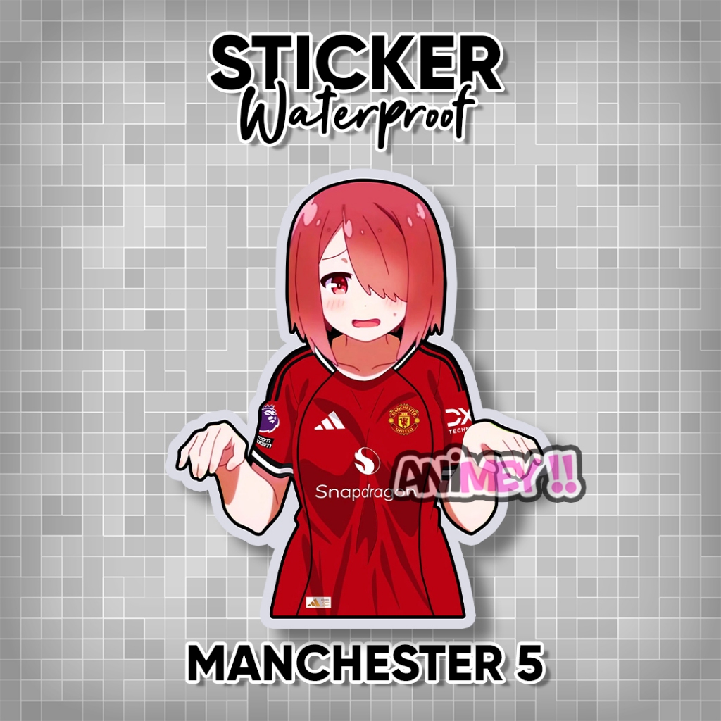 Stiker Manchester United Anime / Sticker Manchester United Anime Waterproof