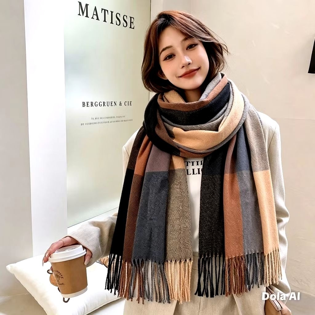 Syal Premium/Syal/Syal Rajut Cashmere/Syal Polos