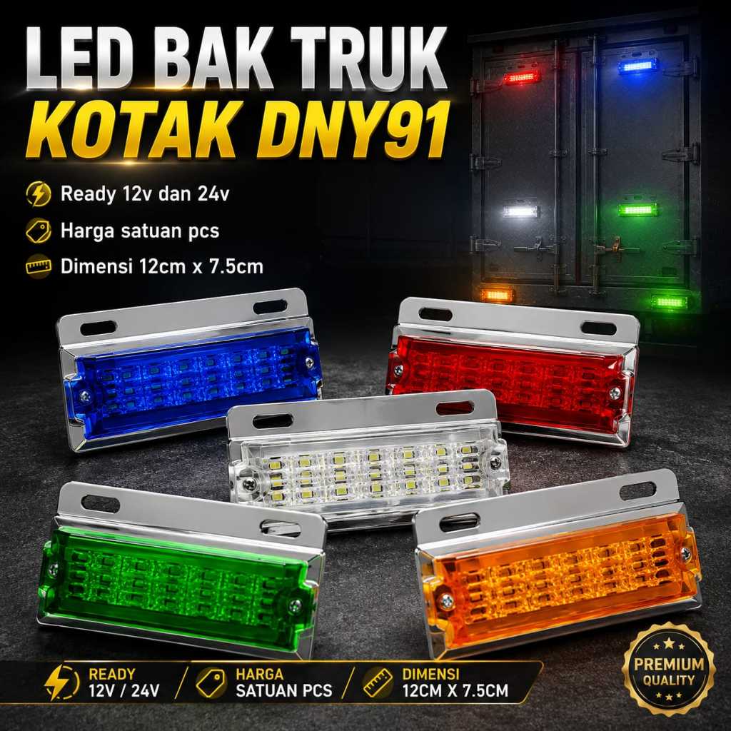 VIP2 * Led Bak Truk Variasi - Dny 90 Bulat / Dny 91 Kotak - 12v / 24v