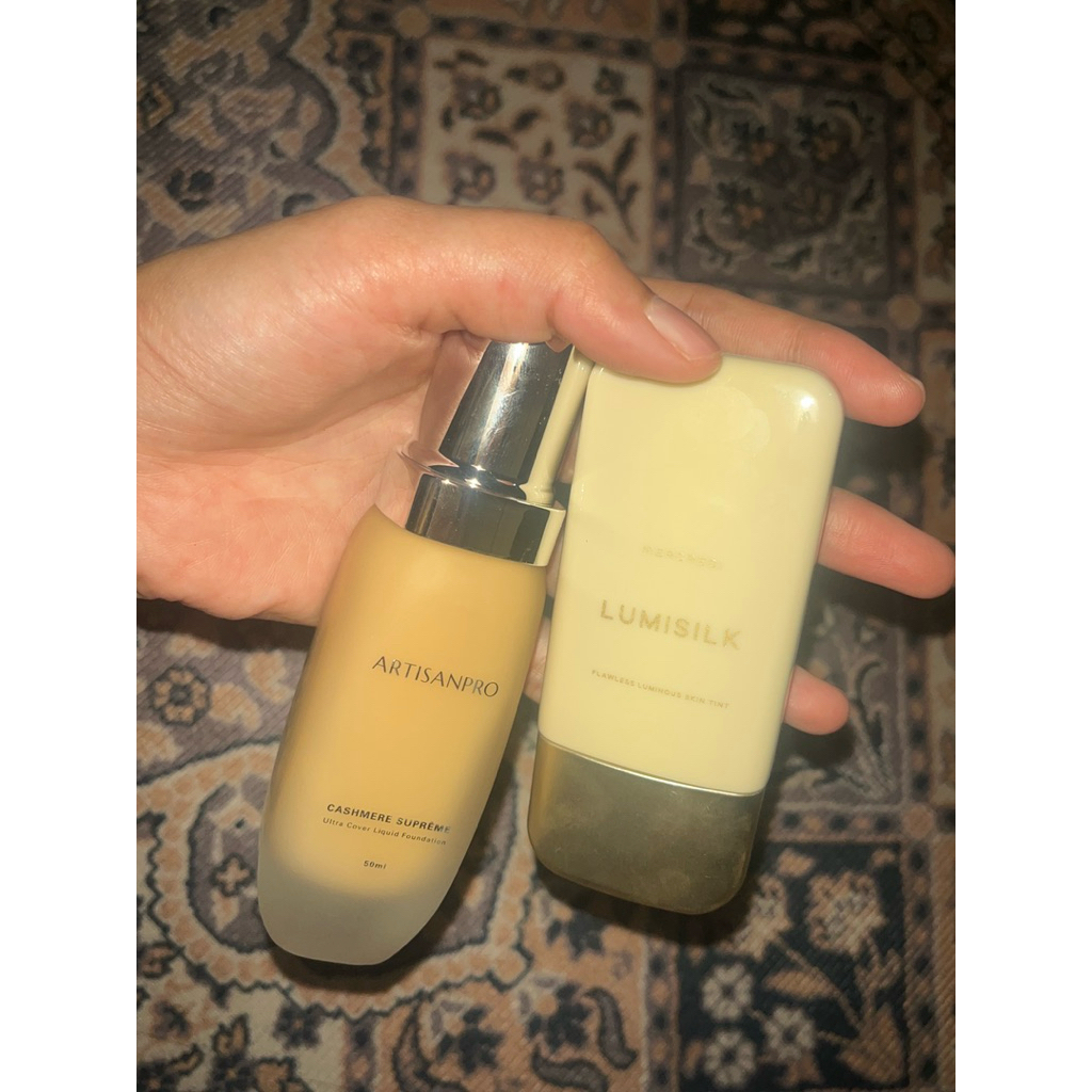 preloved artisan pro foundation ecru, mercredi skintint almond