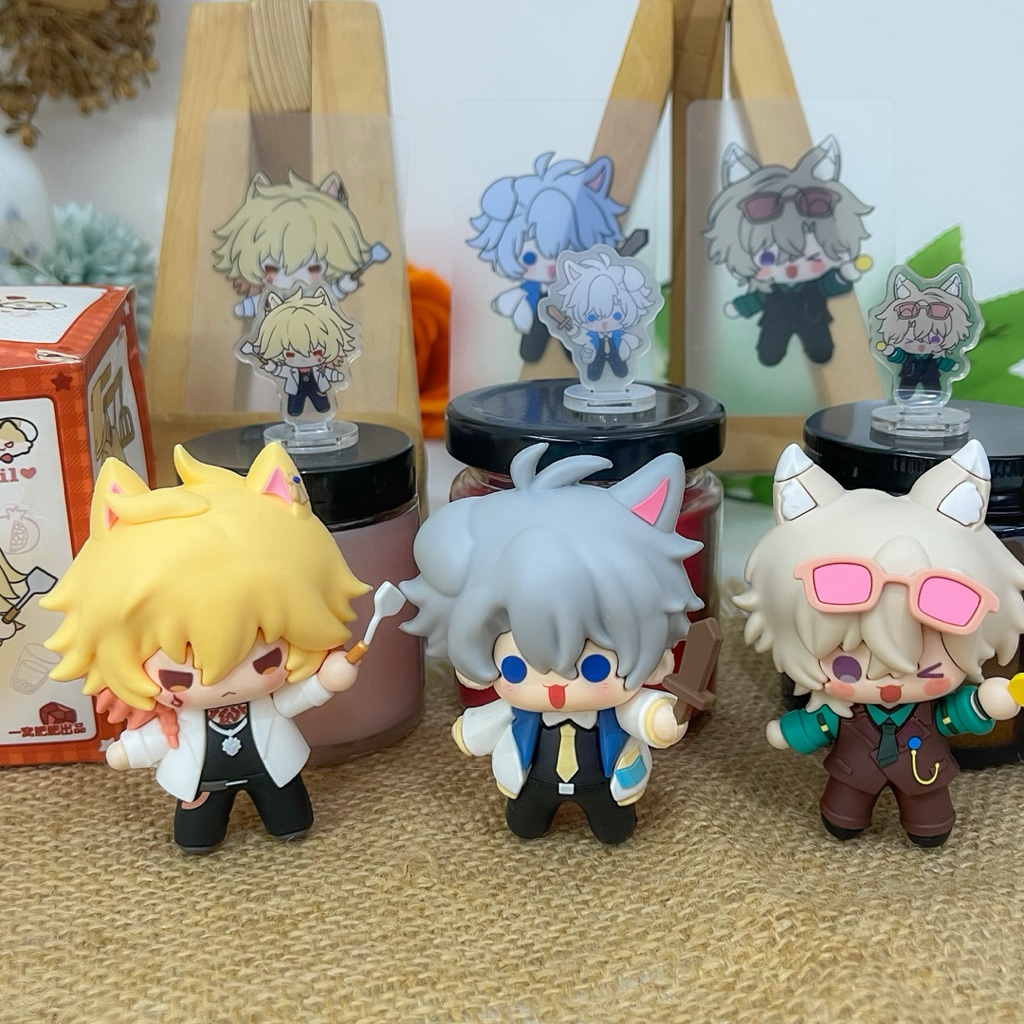 Fanmerch Phainon Mini Figure HSR Honkai Star Rail Free Standee Photocard Aventurine Mydei