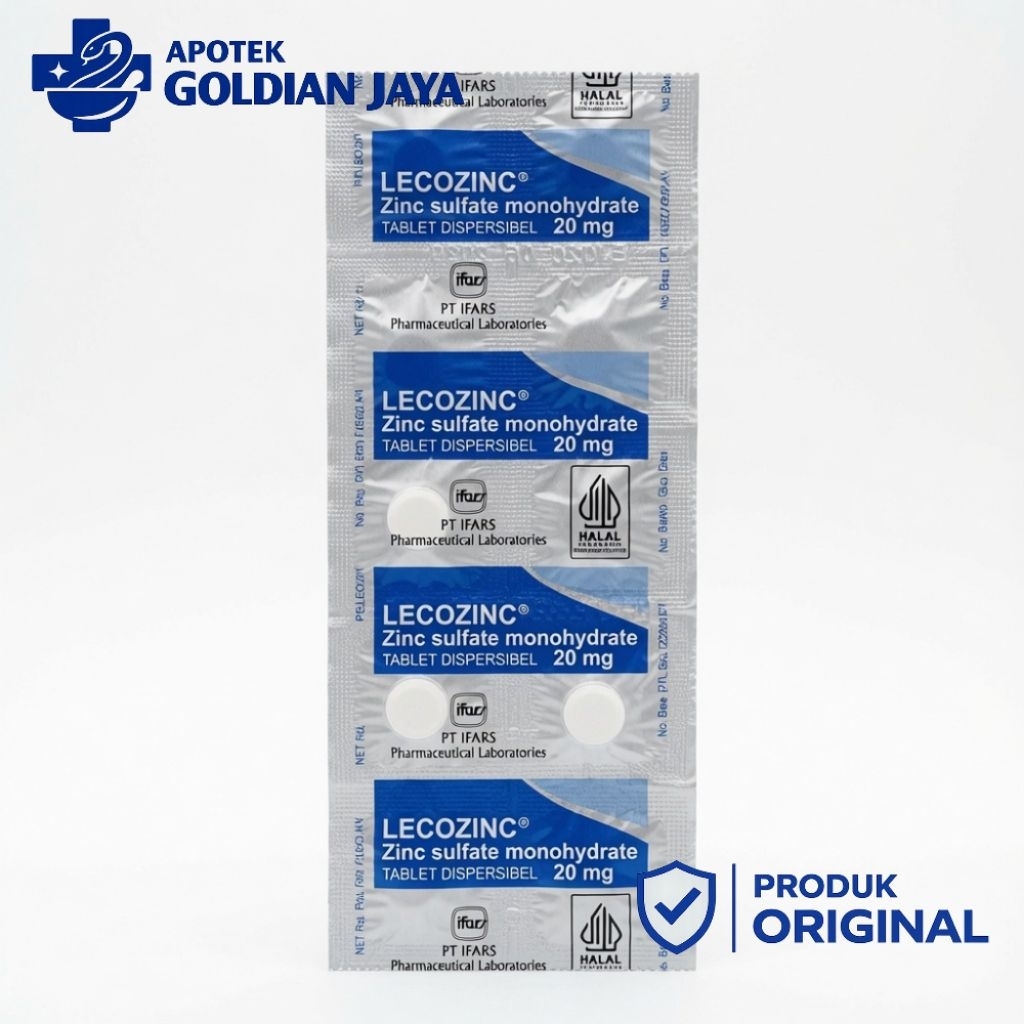 LECOZINC Zinc Sulfate 20mg - Suplemen Zinc Atasi Diare & Tingkatkan Imun