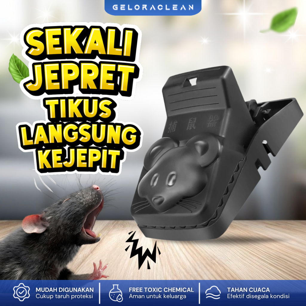 Gelora Clean Mouse Trap Perangkap Tikus Otomatis Cepat Tangkap Alat Penangkap Tikus Curut Got Sawah 