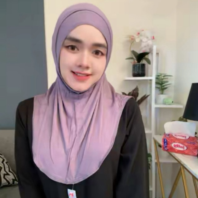 496 HIJAB INSTANT CARLO LOLY KARET DAGU RAYON DOI XS FREE BROSS ORY DOA IBU BY BU NYAMIN