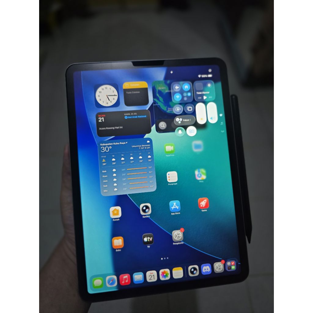 iPad Pro gen 4 11" M2 - 128GB - Wifi Only - Bekas Inter LL/A Pemakaian Terawat + Bonus