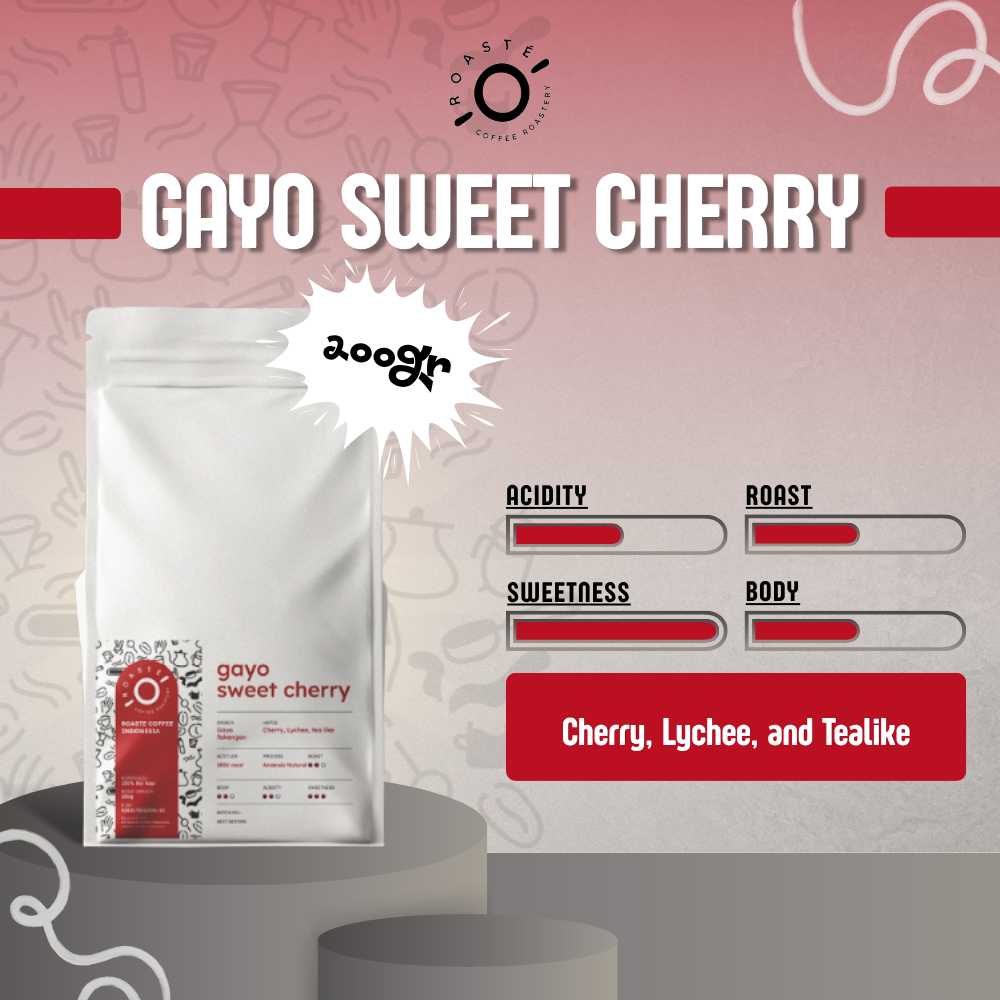 Gayo Sweet Cherry 200gr - Coffee Kopi Arabica Specialty Gayo Anaerob Natural V60