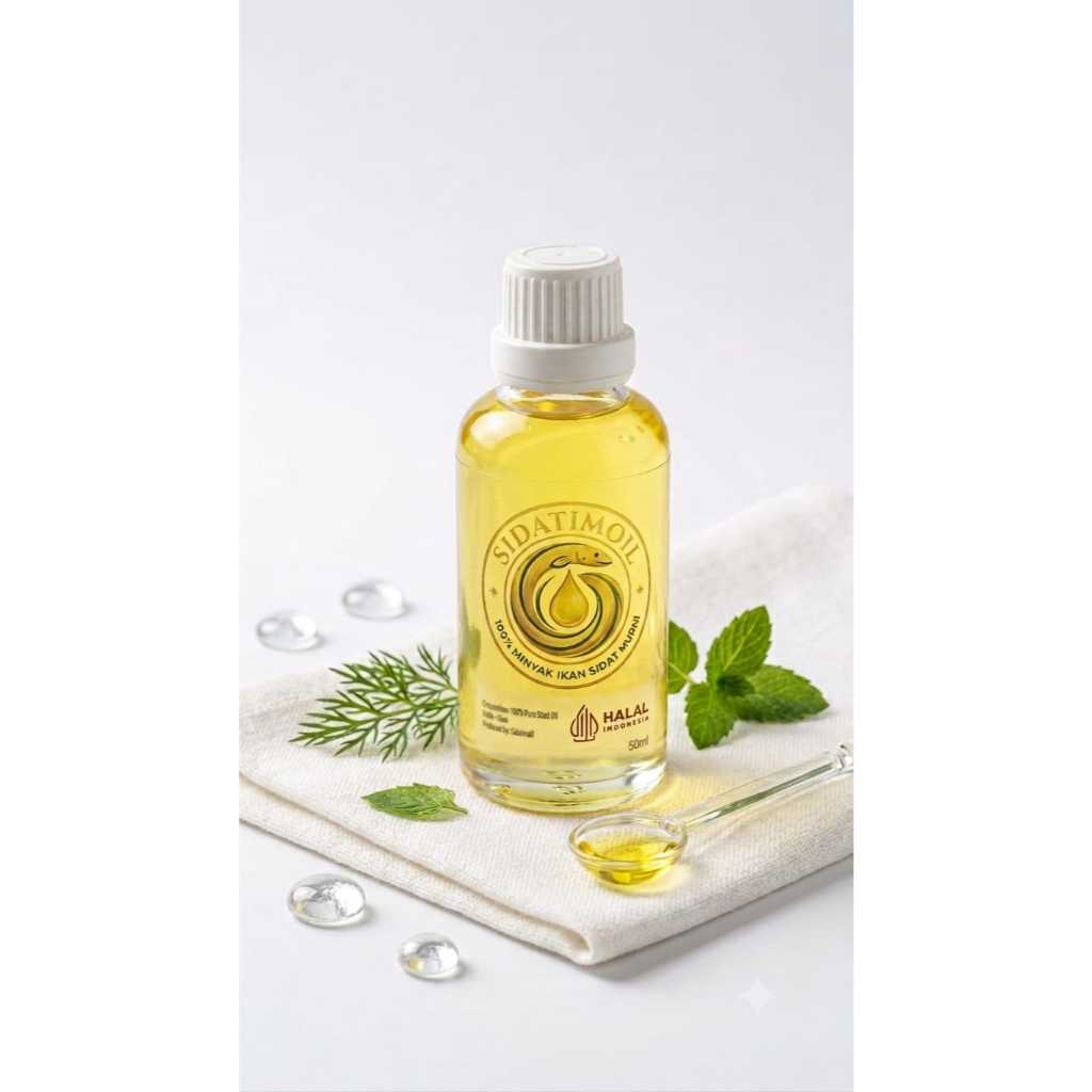 Sidatimoil Minyak Ikan Sidat / Moa 50ml kaya - Vitamin Otak & Penambah Nafsu Makan