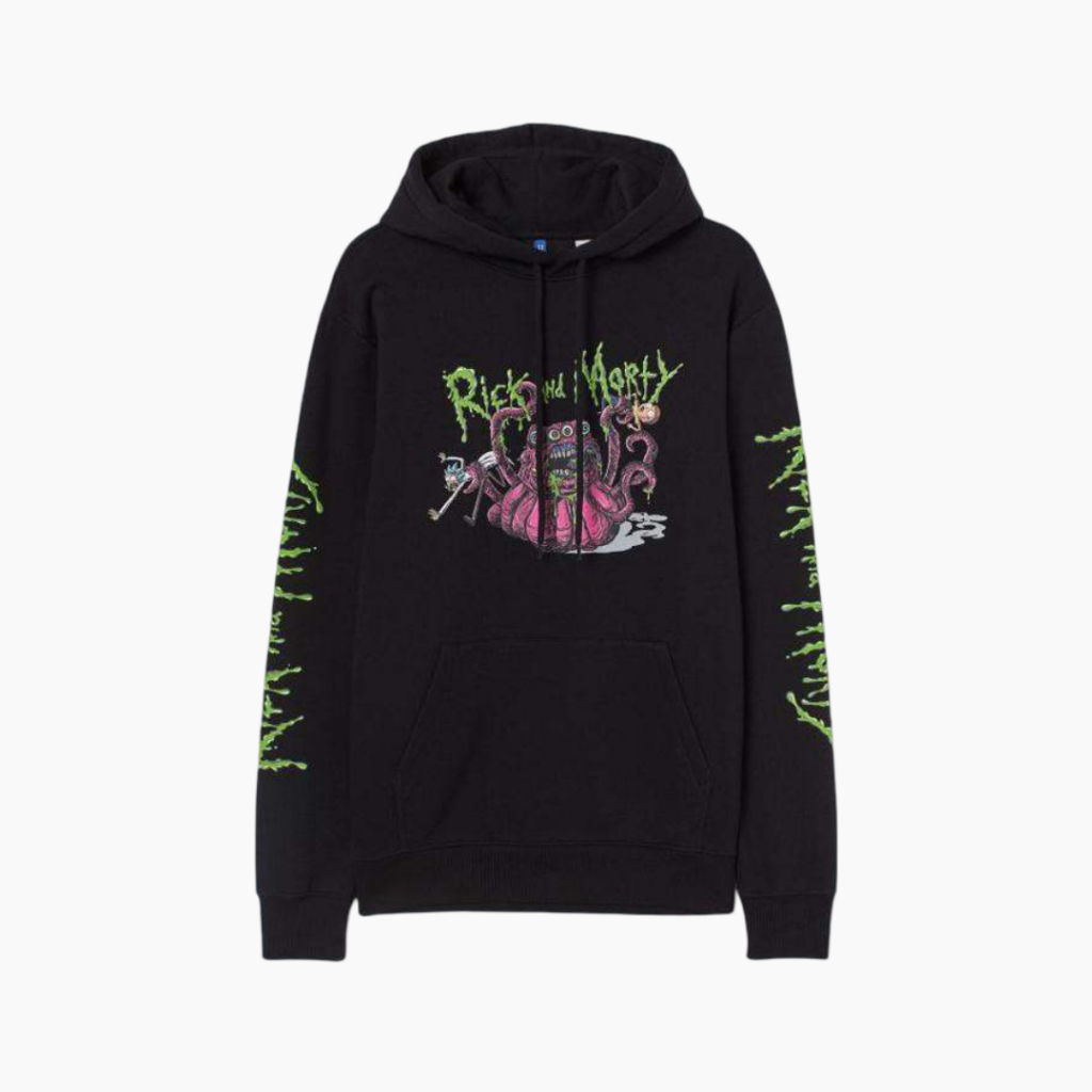 Hoodie HM Rick And Morty Svart