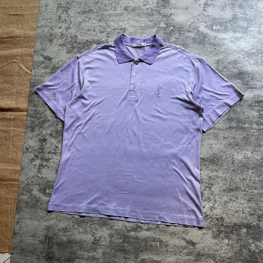 Kaos Branded Yves Saint Laurent YSL Polo Shirt