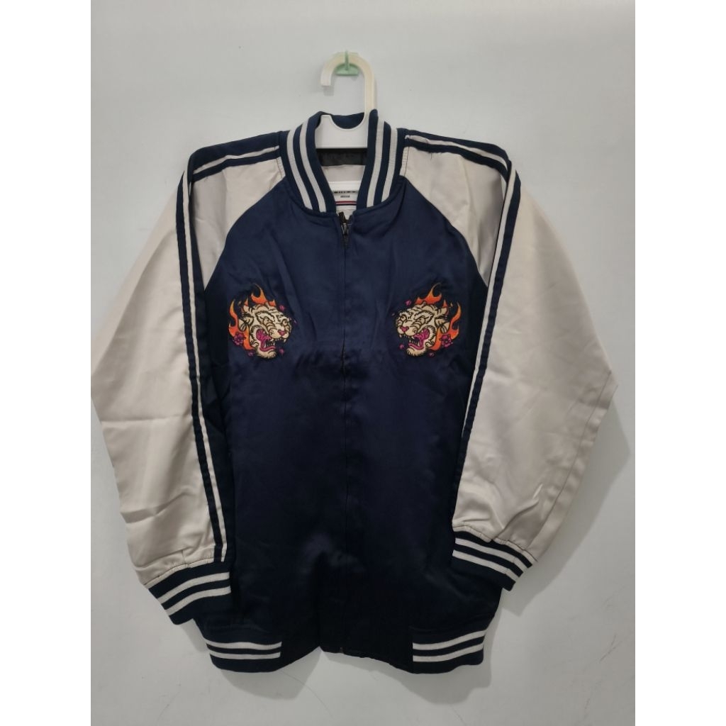 jaket jacket sukajan fashion casual pria wanita erigo toradoshi navy
