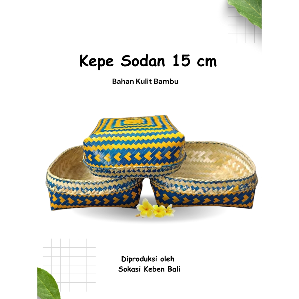 Kepe Sodan Kulit Bambu Ecer| Besek| Keben| Sokasi Keben Bali