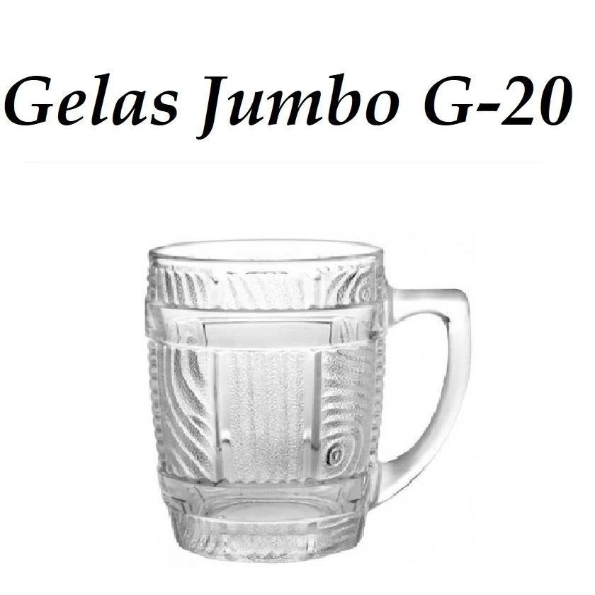 Kedaung Gelas Kaca Jumbo 800 ml G-20 Gelas Air Minum
