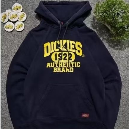 Hoodie Dickies 1922 Navy Biru Dengan Logo Kuning, Hoodie Pria Kasual || CHEK DESKRIPSI KETENTUAN
