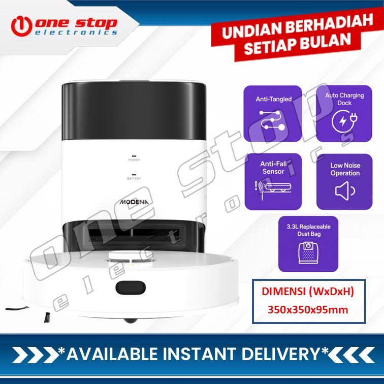 MODENA RV 3452 ITWA Seamless Smart Robot Vacuum LIDAR