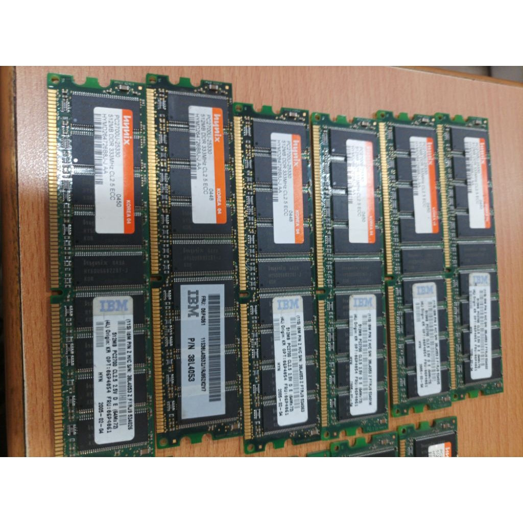 memory server ibm 512mb ecc ddr hynix pc2700 ibm x-225
