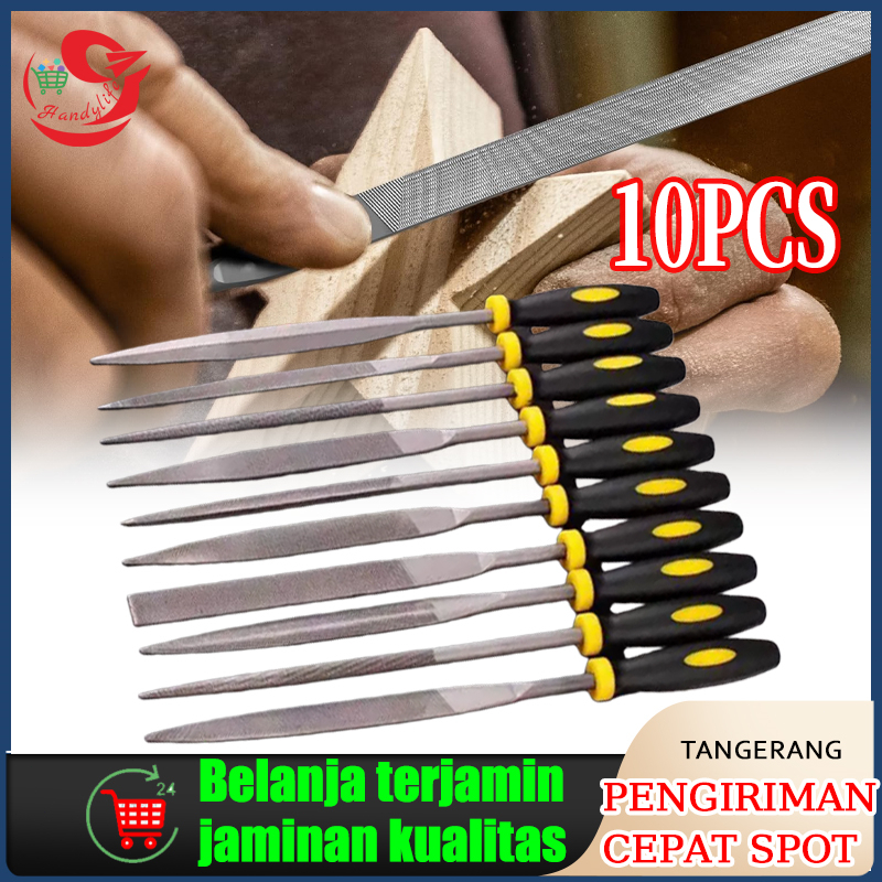 10 Pcs Kumpulan File Kikir Diamond Set Kikir Set Mini Kikir Besi Kikir Pahat Ukir