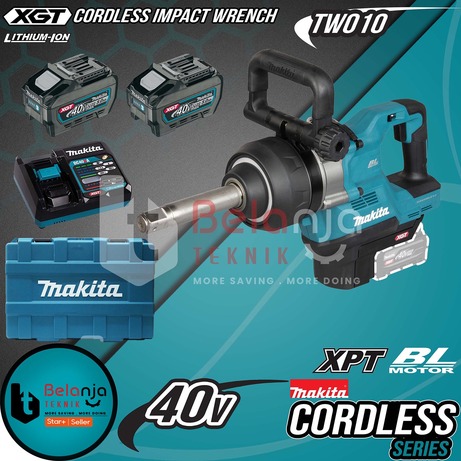 Makita TW010GT201 Impact Wrench Nirkabel