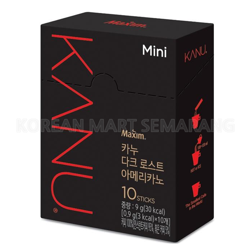 Kanu Mini Box 10pcs Dark Raosting / Dark Americano Coffee Kopi Korea