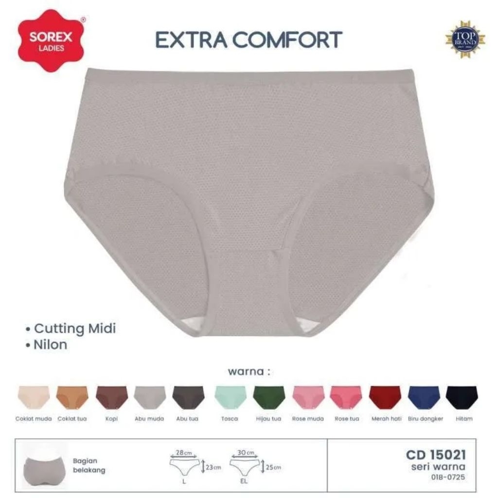 Celana Dalam Sorex 15021 MIDI Extra Confort Pori.