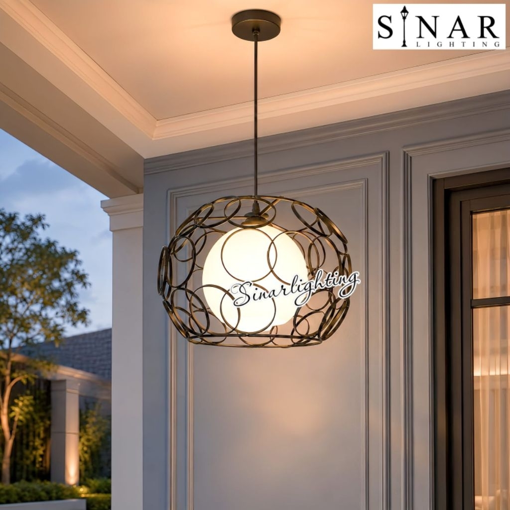 Lampu hias gantung Minimalis diameter 30 cm M6901