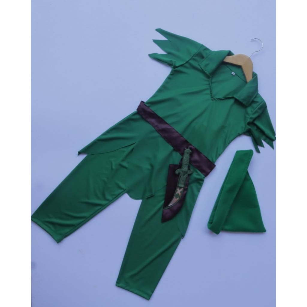 Kostum Anak Peter Pan / Kostum Karakter Peter Pan / Peter pan Costume / Halloween Special Costume