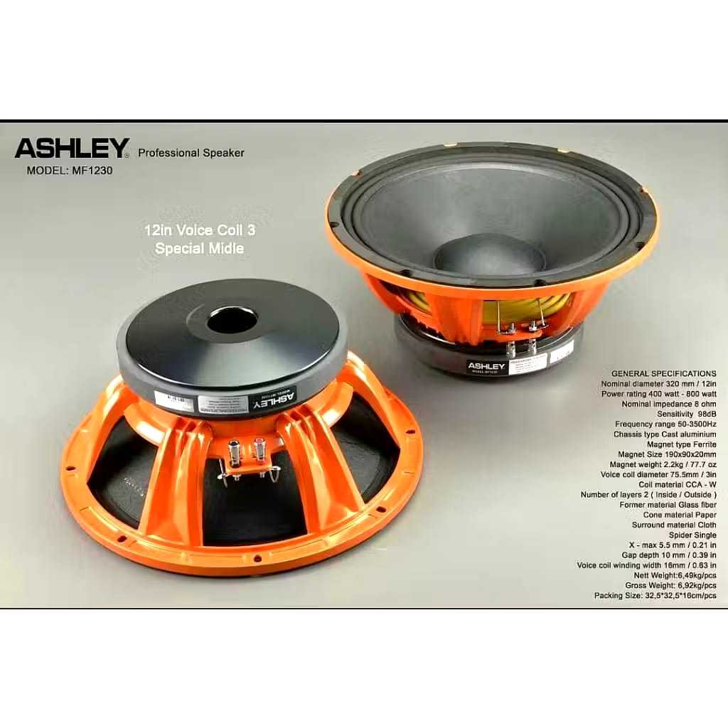 SPEAKER COMPONENT ASHLEY MF1230 MF 1230 MF12 30 ORIGINAL