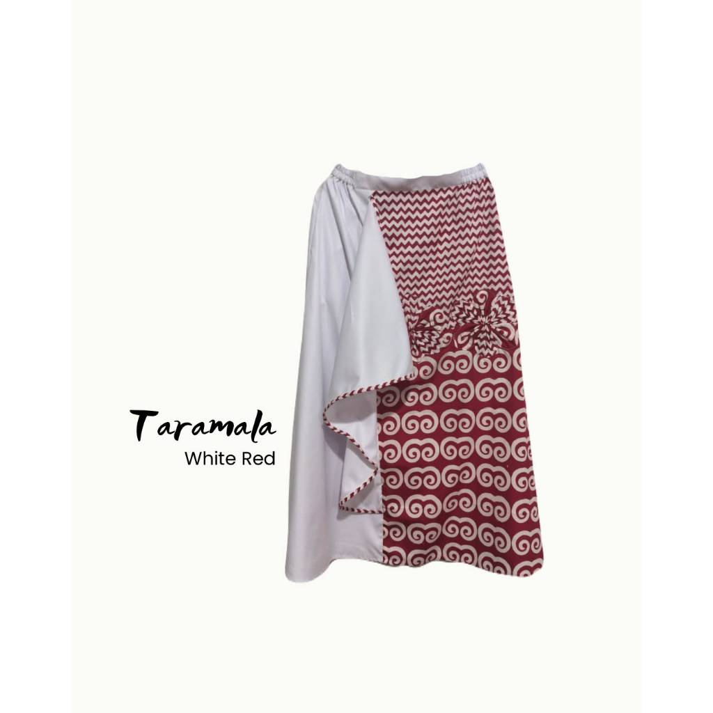 Taramala Batik Skirt Merah Putih Eksklusif by Sogan Batik Rejodani