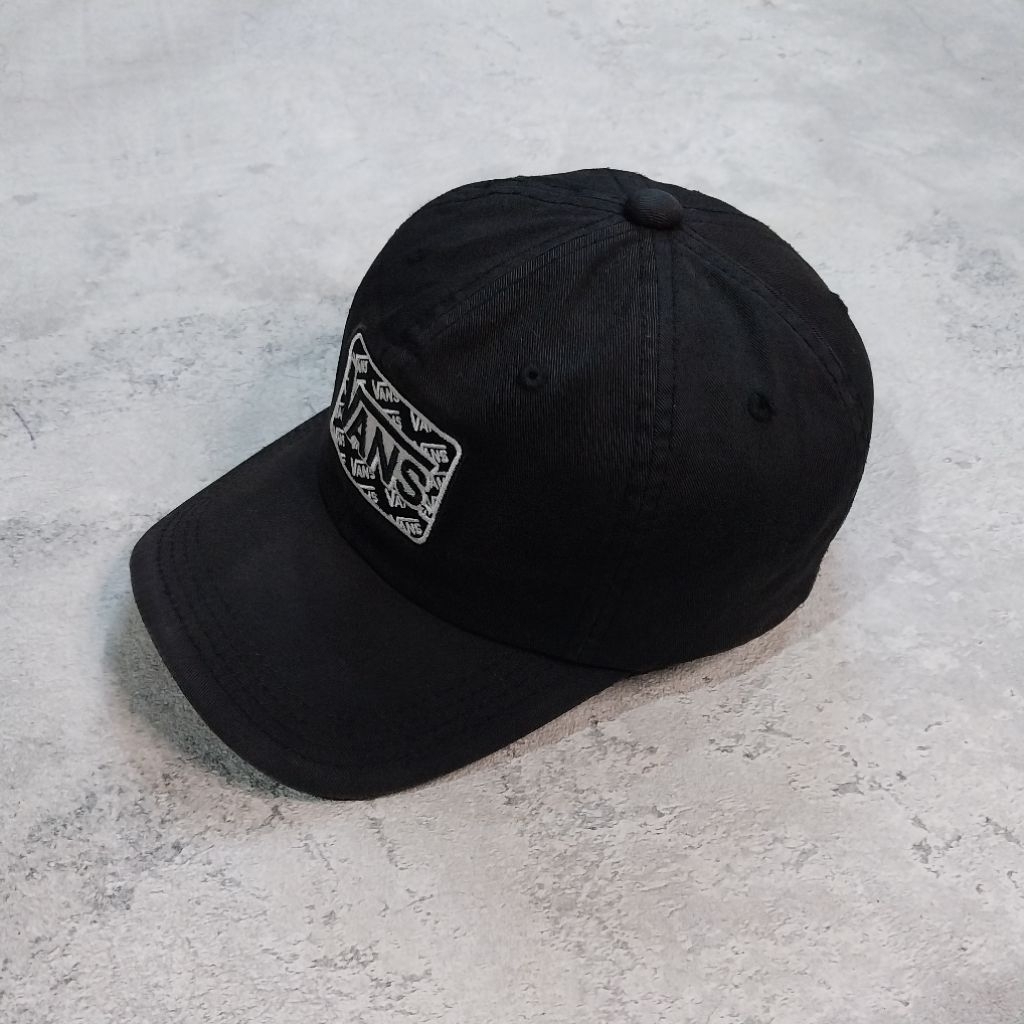 topi vans vintage hitam