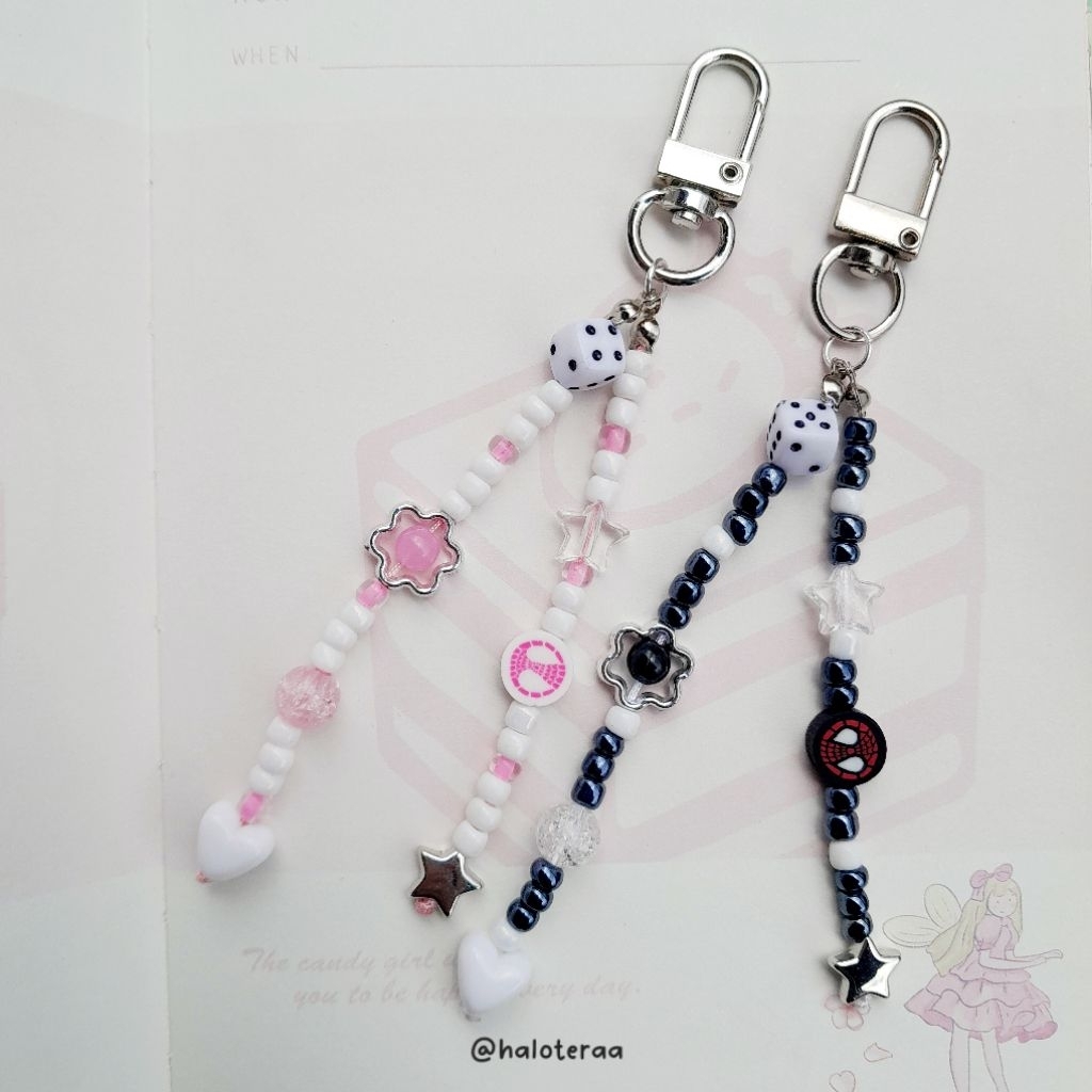 Gantungan Kunci Spiderman | Keychain Couple Spiderman Gwen Miles | Gantungan Tas Spiderman Couple