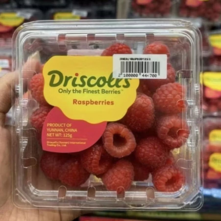 Buah Raspberry Fresh Import / Driscolls Raspberry Fresh 125 gr / Pack
