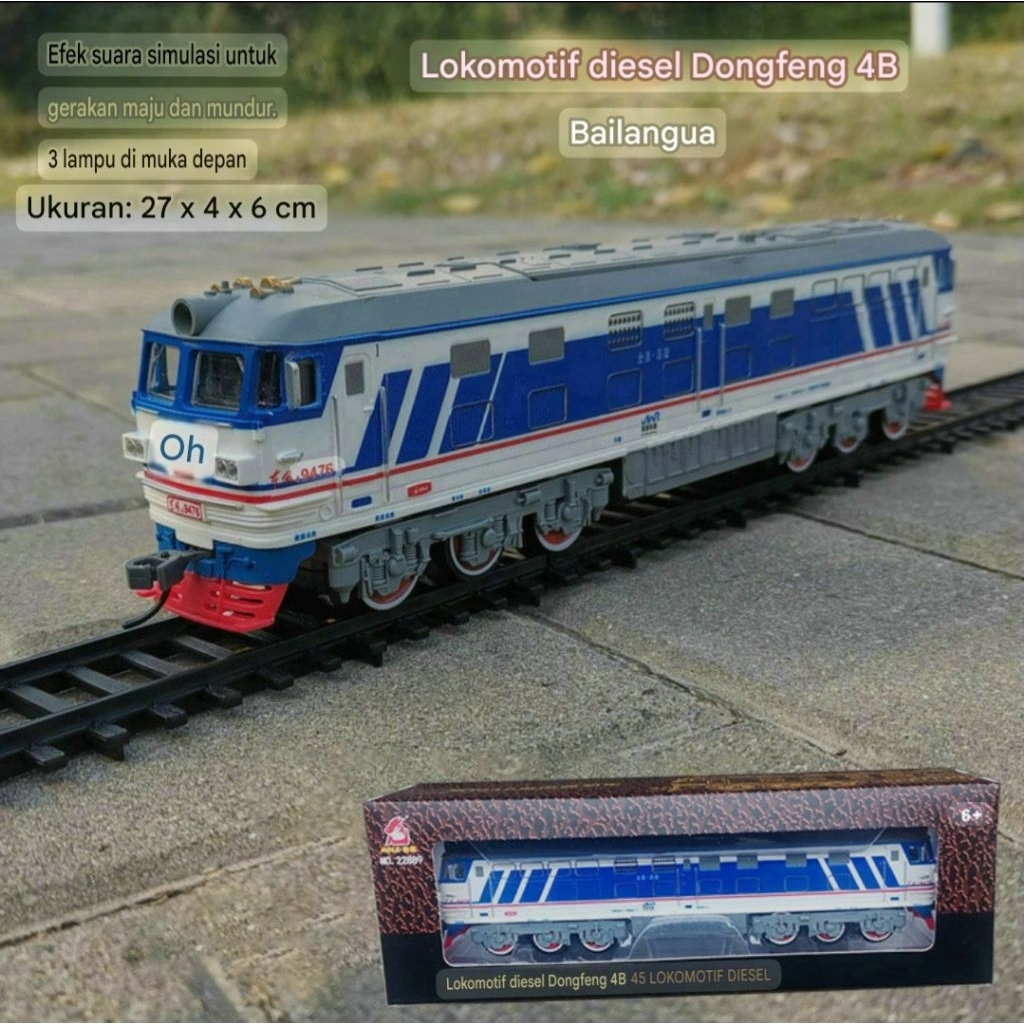Kereta api fenfa lokomotif dengan 2 motor