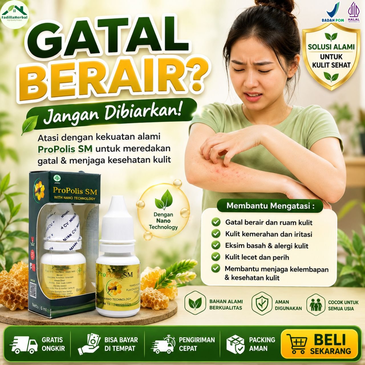 Obat Gatal Berair Bintik Kuman Air Kutu Air di Sela-Sela Jari Kaki Tangan Area Lipatan, Obat Gatal K