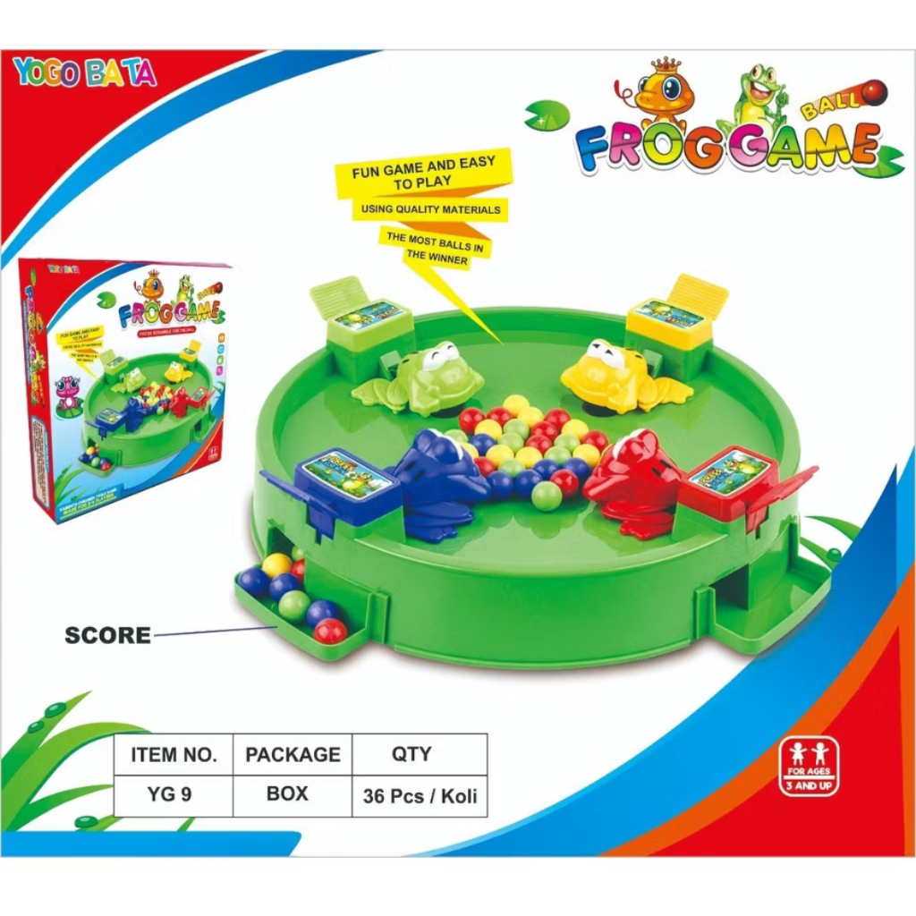 Mainan Kodok Katak Makan Bola Frog Game / Mainan Anak Dewasa Family Seru