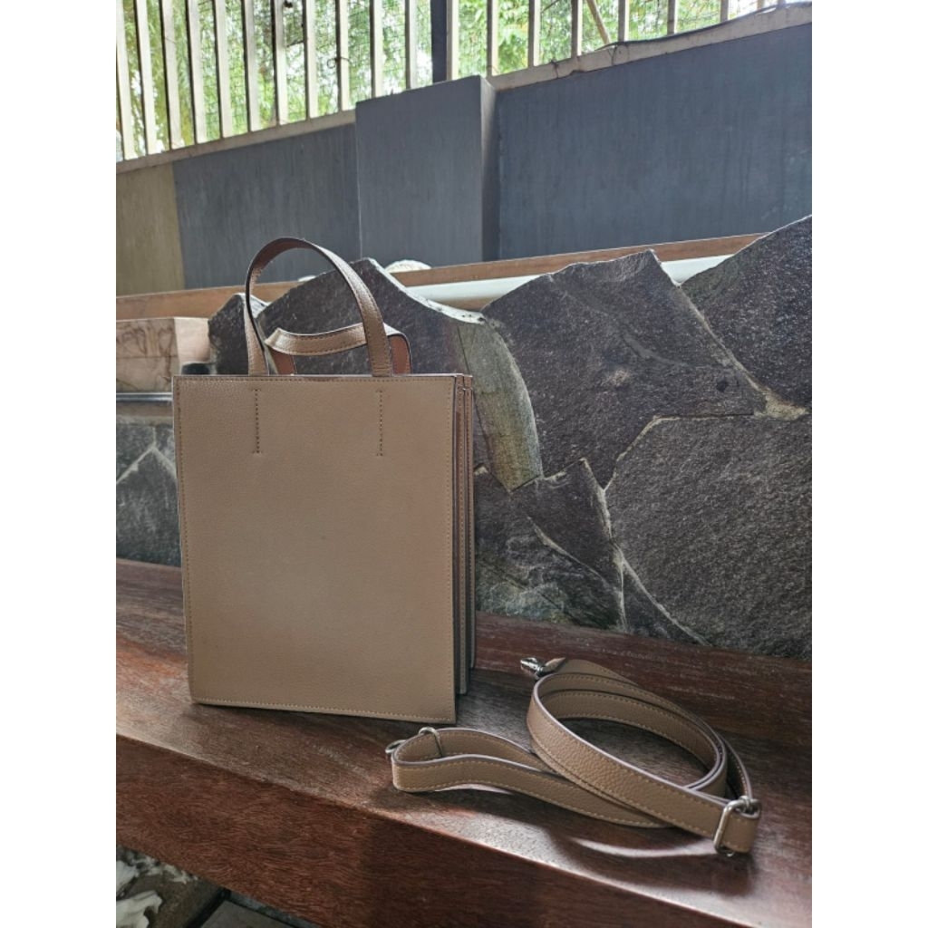 Uniqlo Faux Leather Square Shoulder Bag