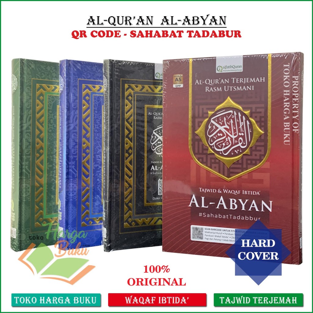 Foto Al-Quran Al-Abyan A5 HC Rasm Utsmani Terjemah Tajwid Warna Waqaf Ibtida Penerbit Alfatih Quran